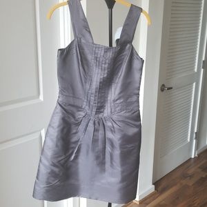Castle Starr Gunmetal Silk Dress Sz 2